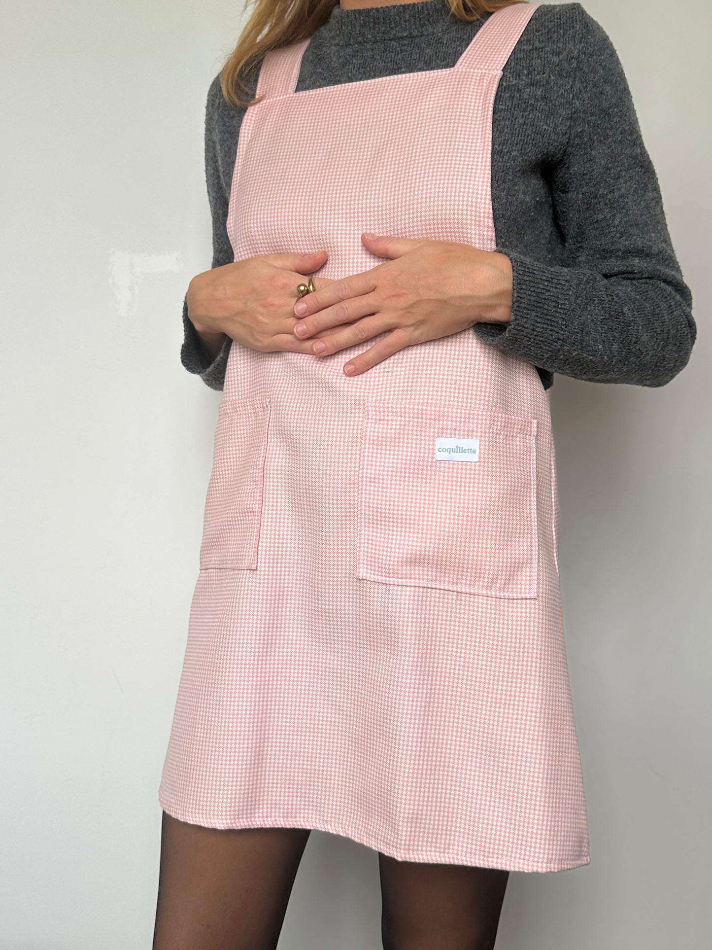 Robe Tablier Rose T34