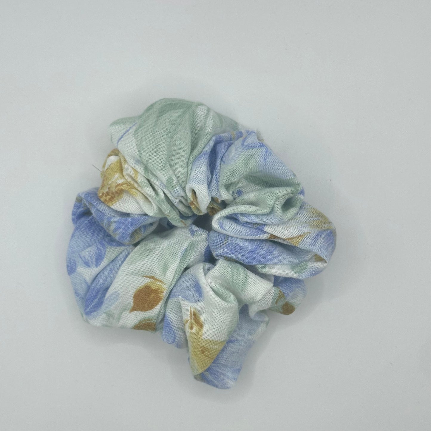 Chouchou Bleu Fleurs