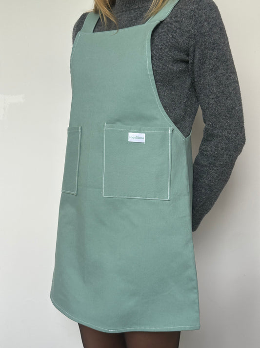 Robe Tablier Vert T34