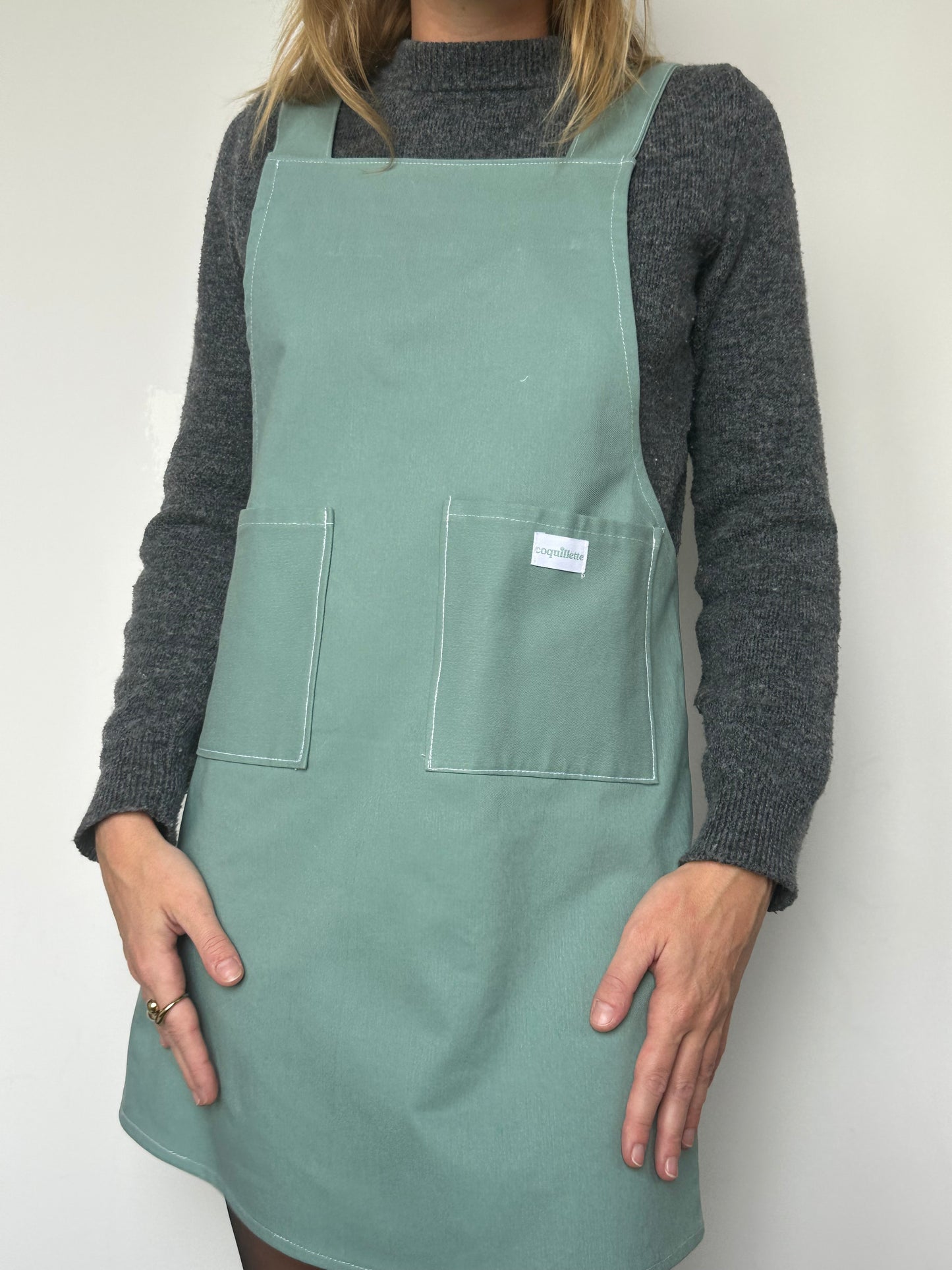 Robe Tablier Vert T34