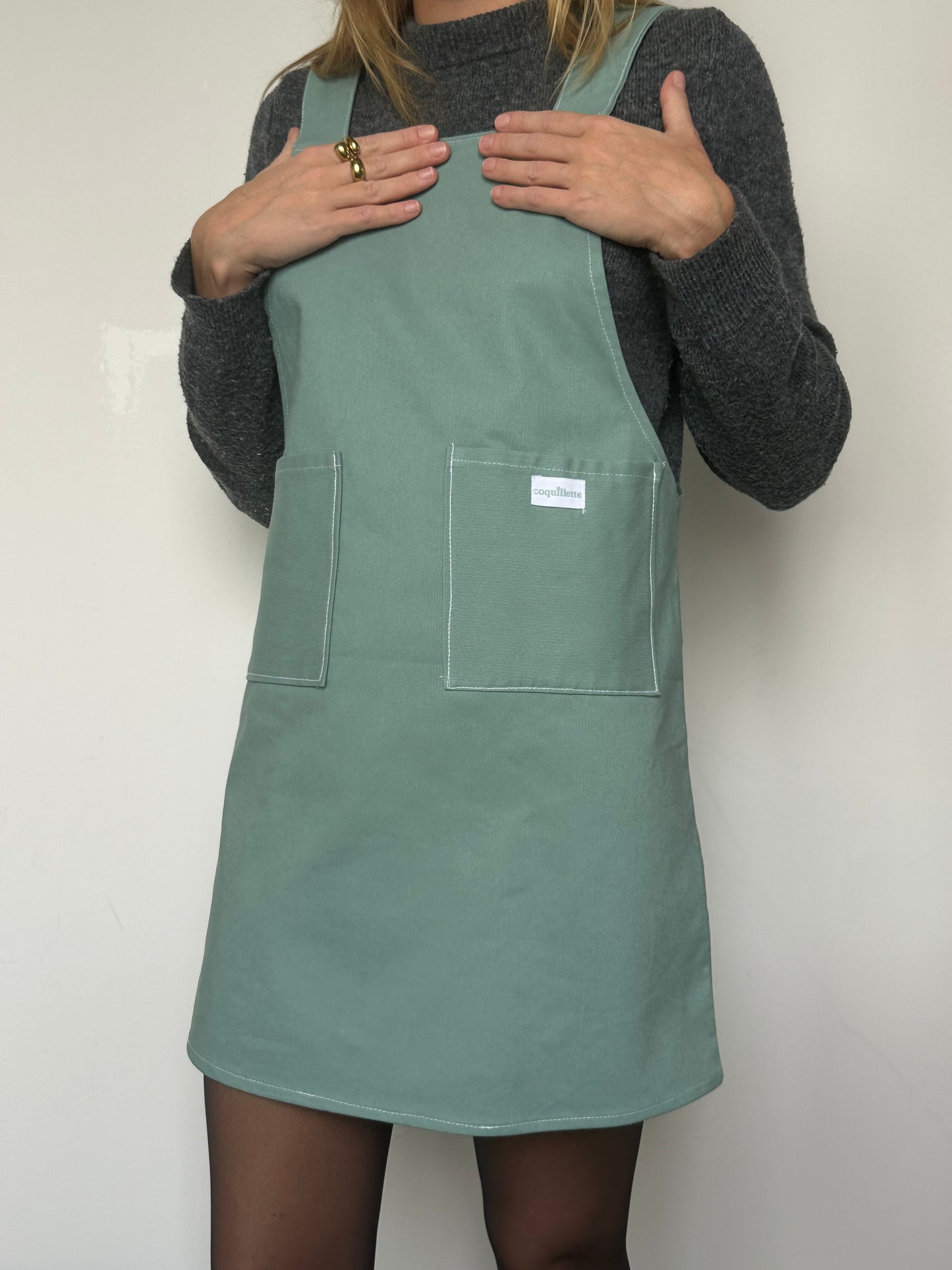 Robe Tablier Vert T34