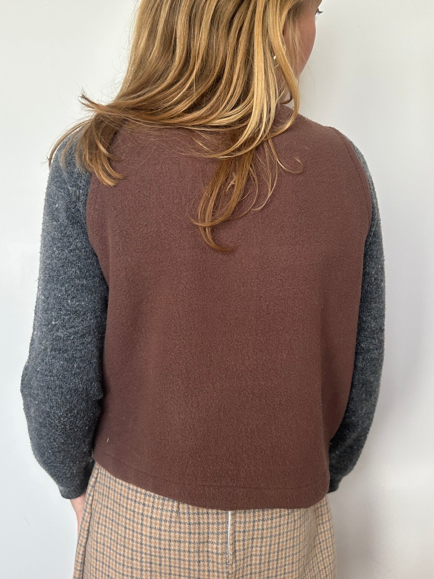 Gilet Bouton Marron T34