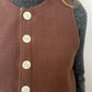 Gilet Bouton Marron T34