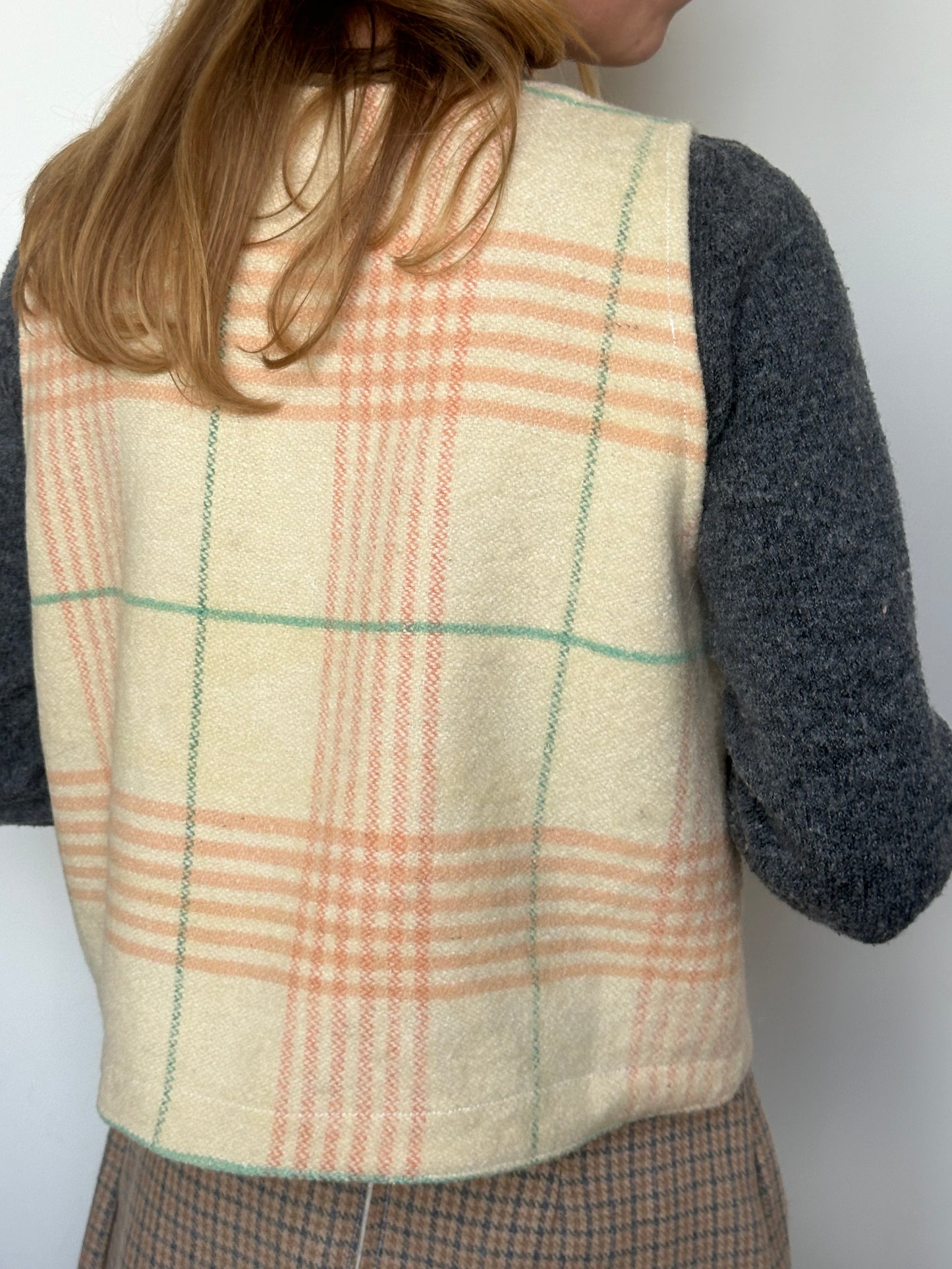 Gilet Bouton Carreaux T34