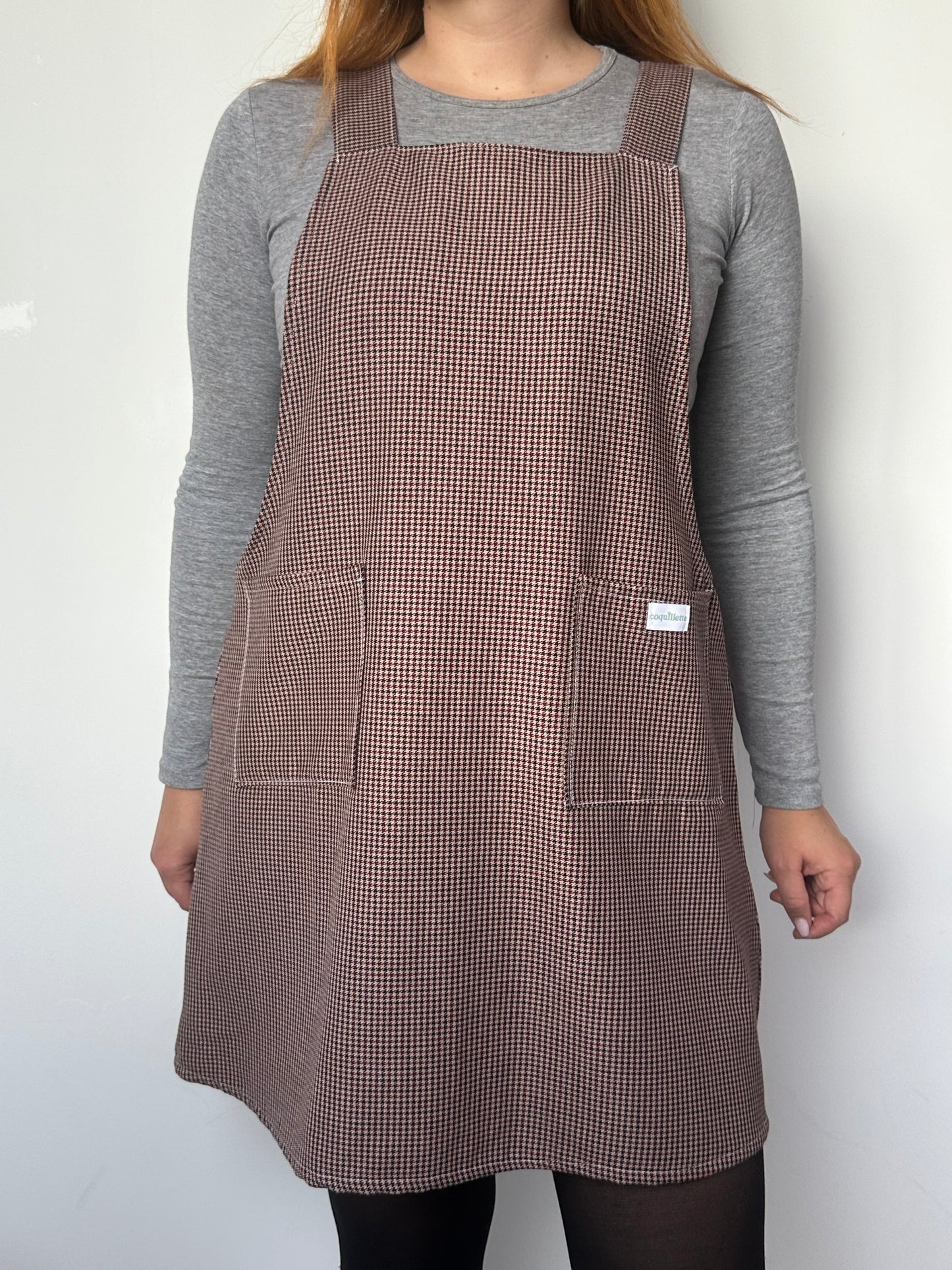 Robe Tablier Pied de poule T40