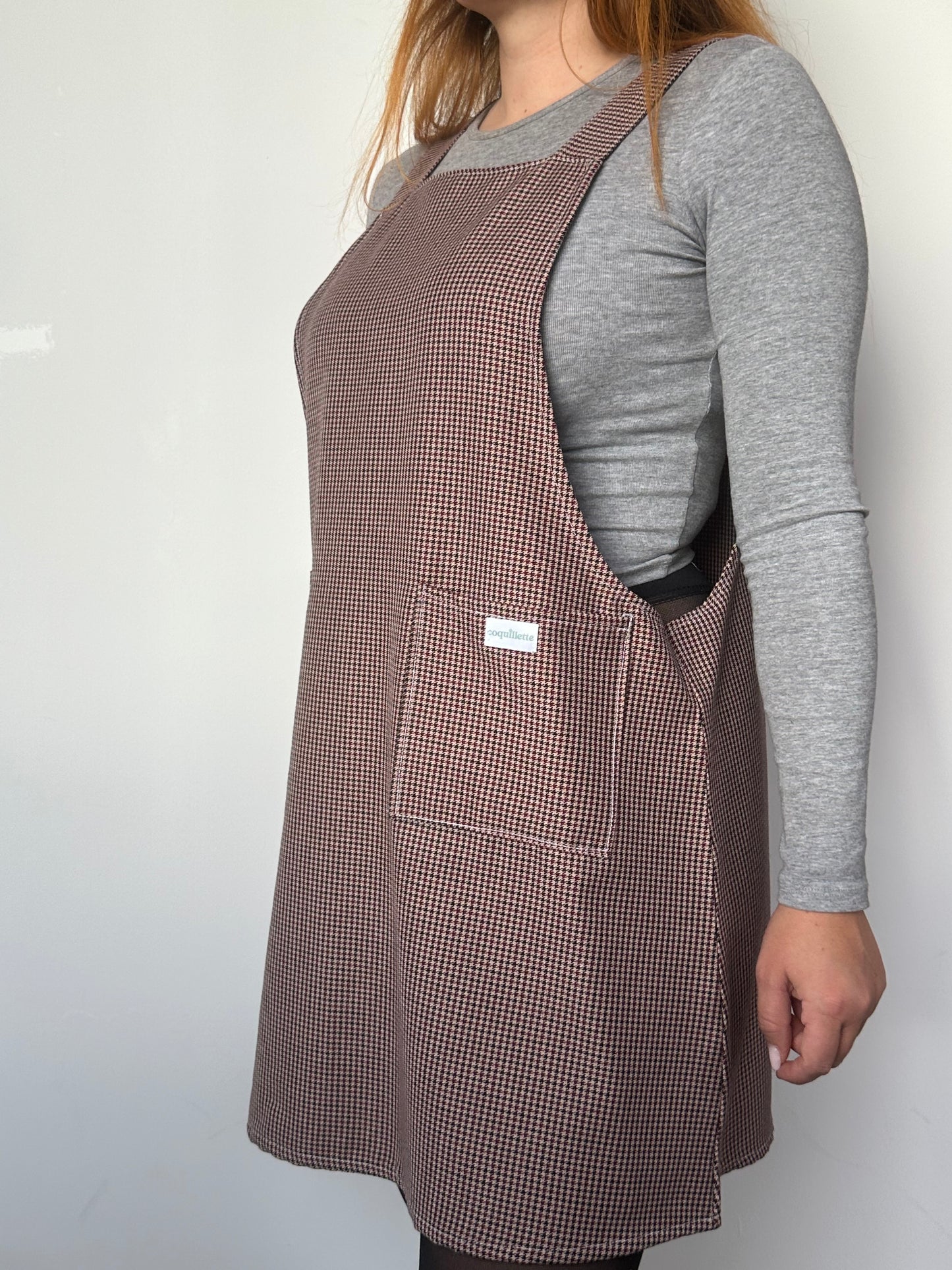 Robe Tablier Pied de poule T40