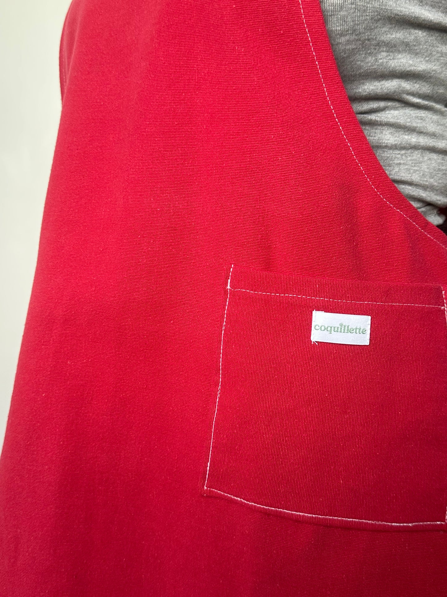 Robe Tablier Rouge T40