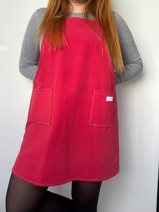 Robe Tablier Rouge T40