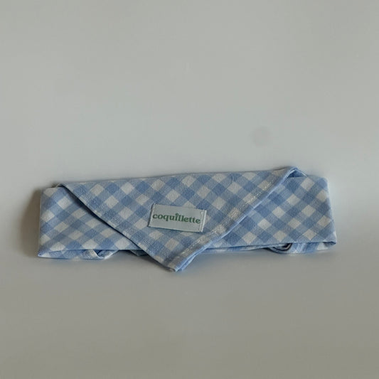 Petit Foulard Vichy Bleu Ciel