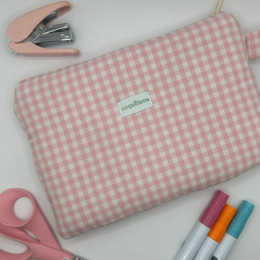 Grande Pochette Vichy Rose