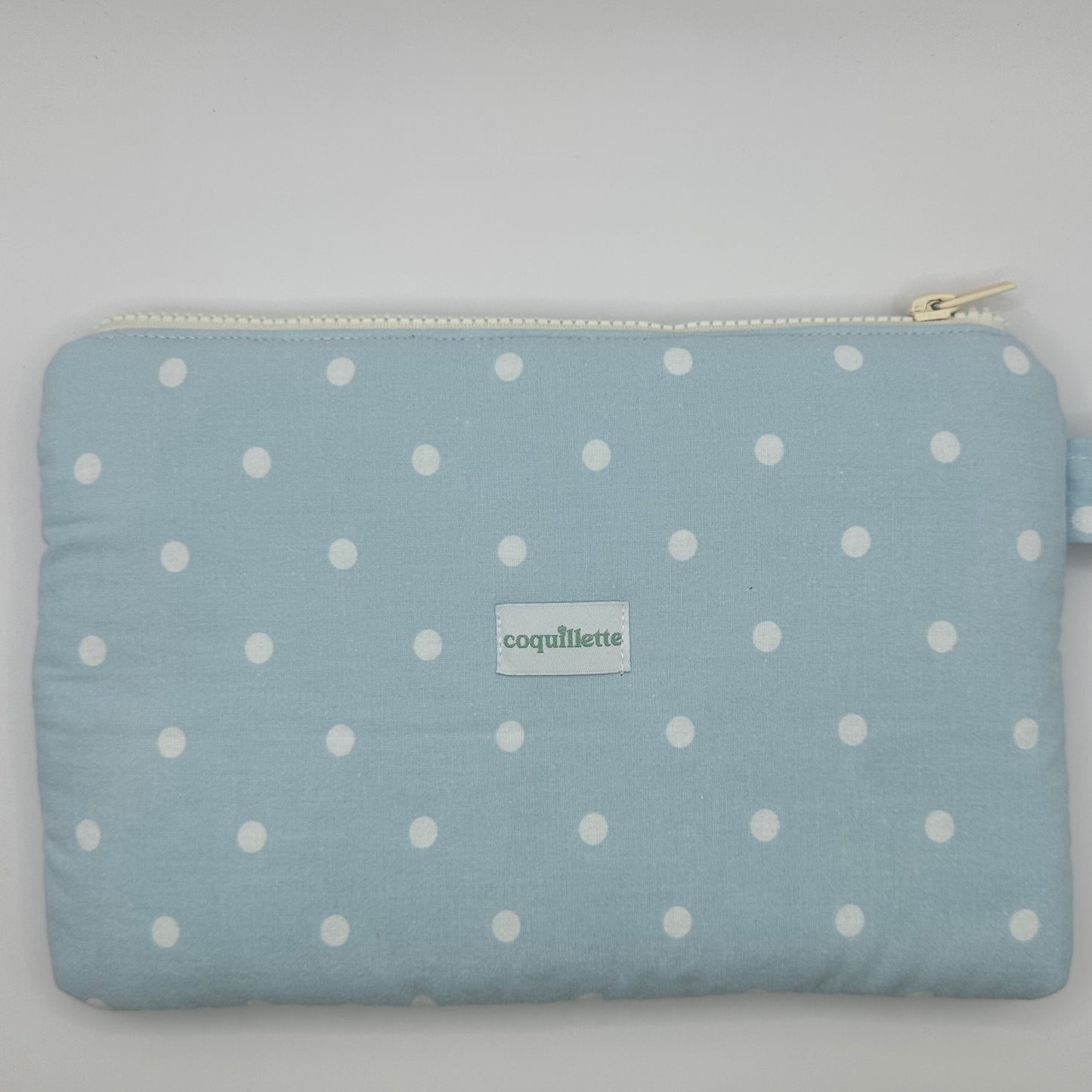 Grande Pochette Bleu Pois