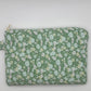 Grande Pochette Fleurs Verte
