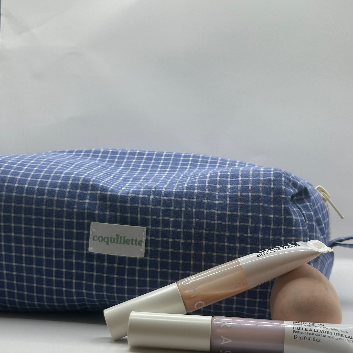 Trousse de toilette Vichy Bleu