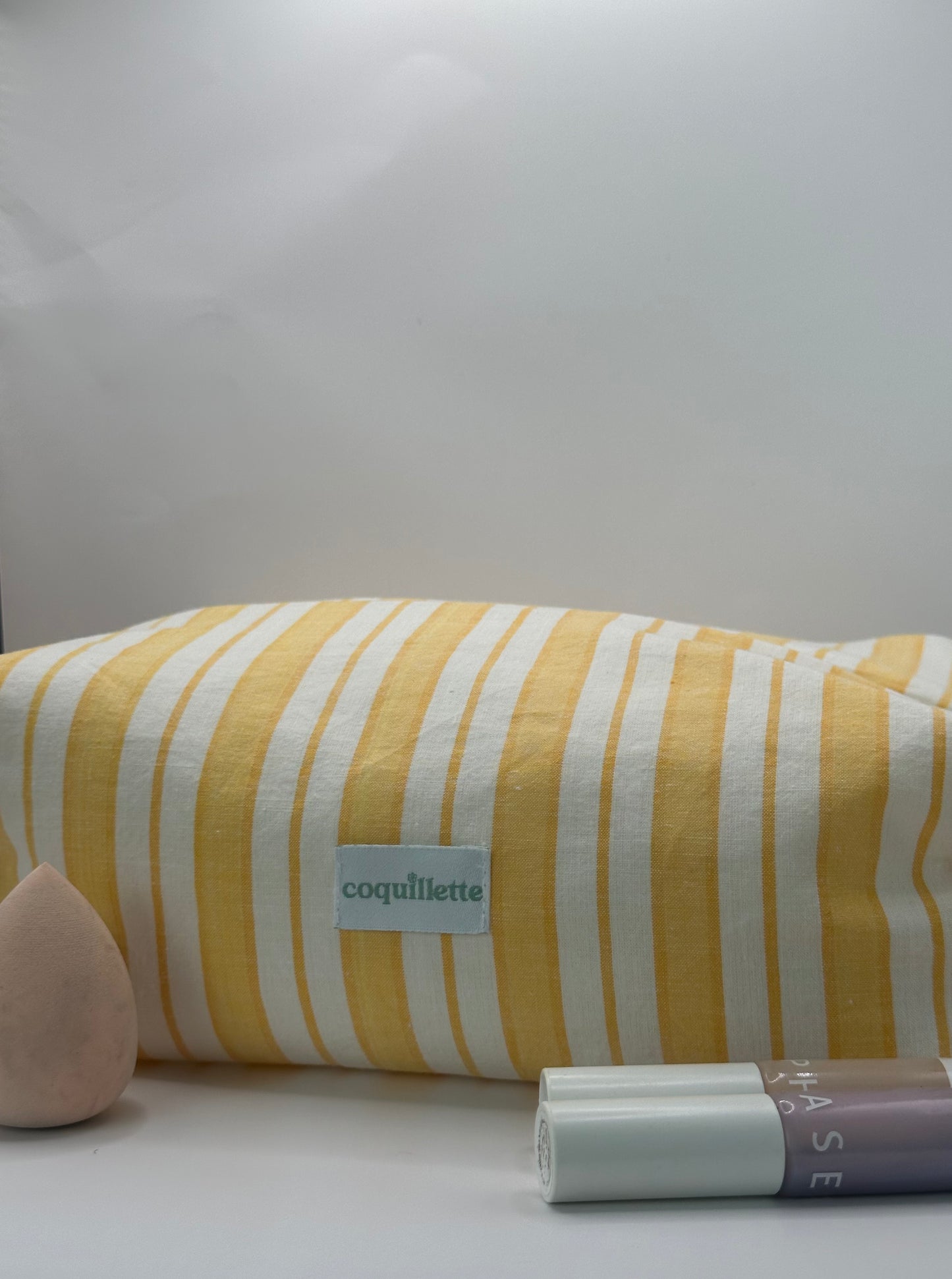 Trousse de toilette Rayé Jaune