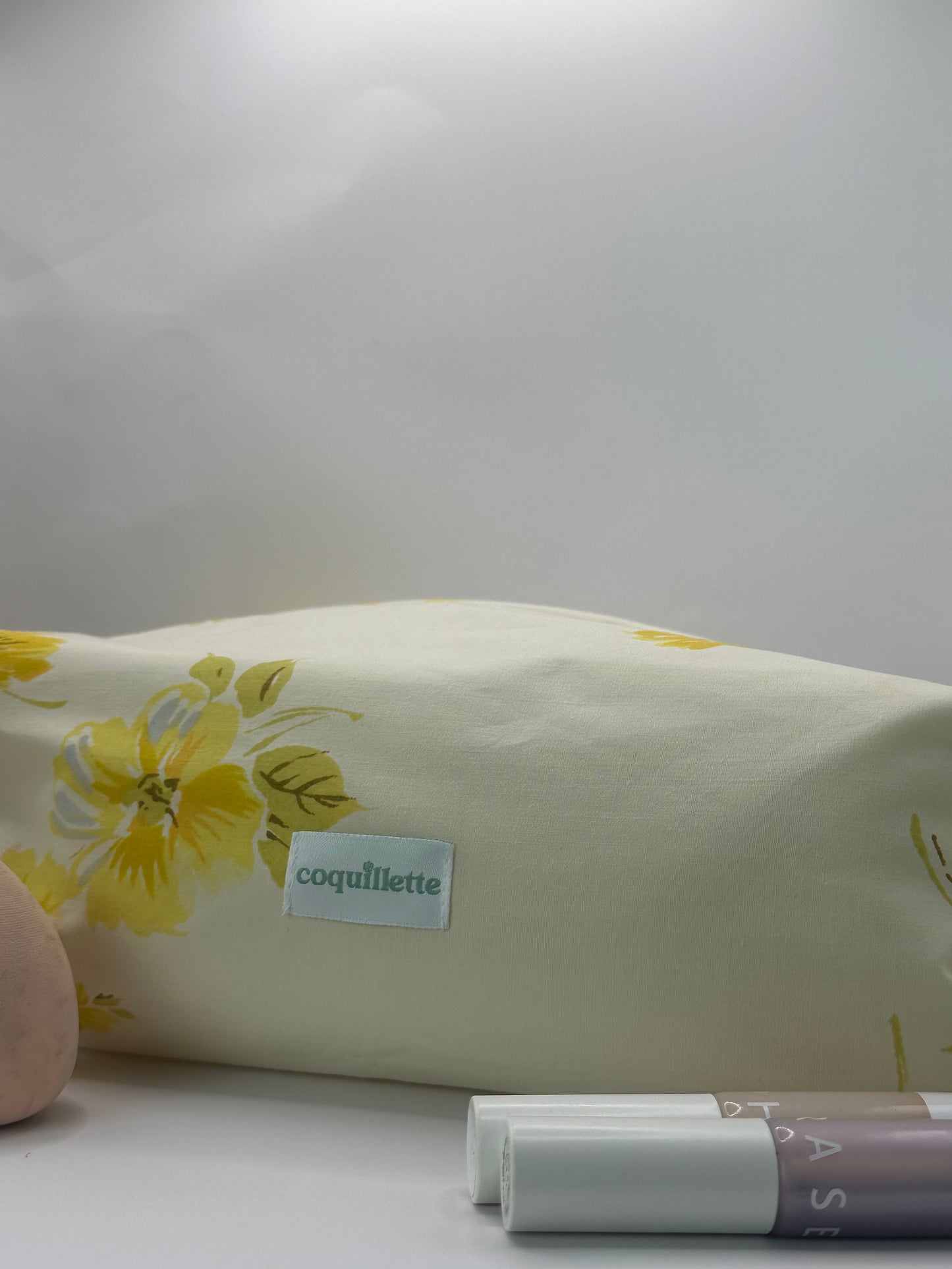 Trousse de toilette Fleurs Jaune