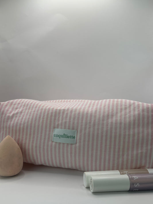 Trousse de toilette Rayé Rose