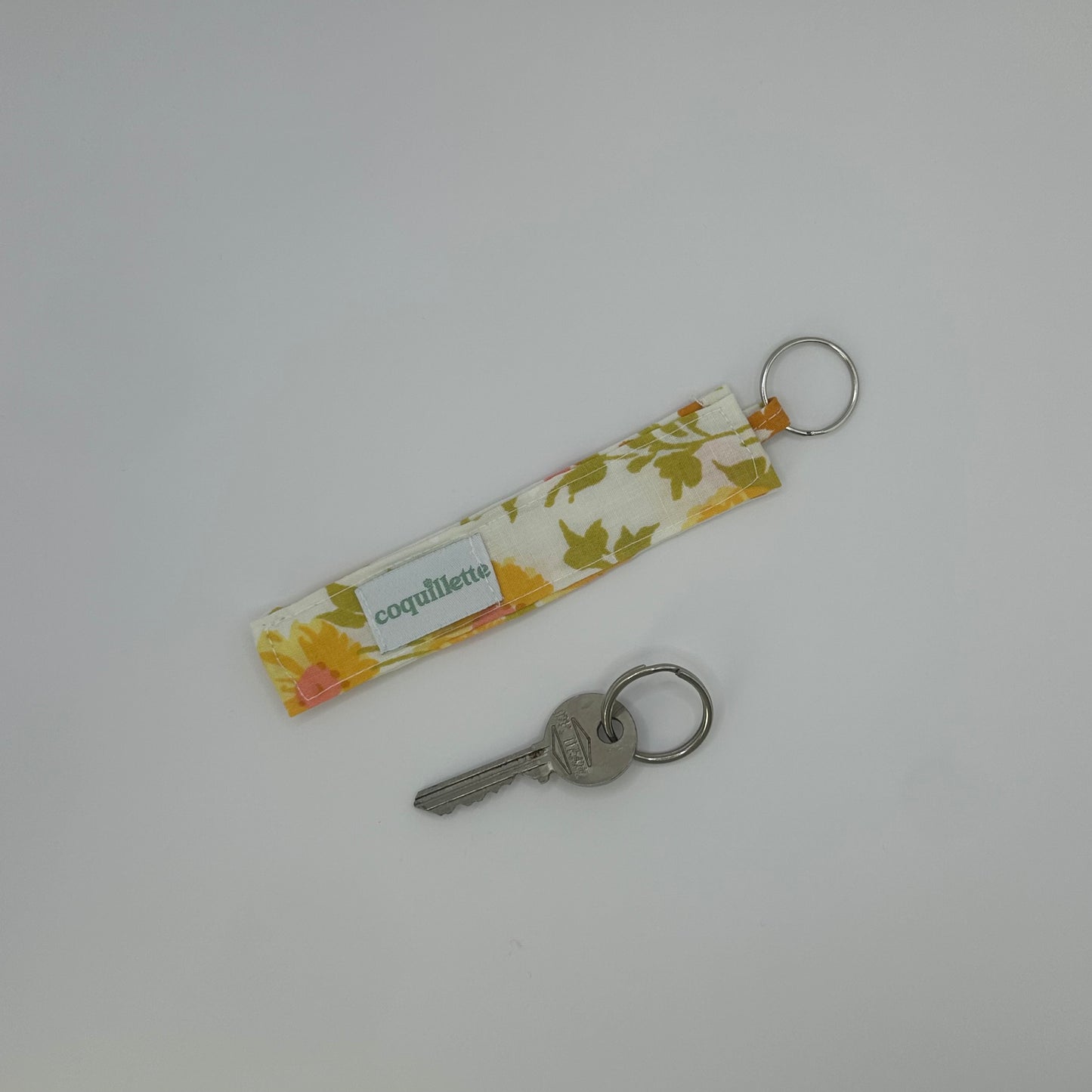 Porte Clé Fleurs Jaune