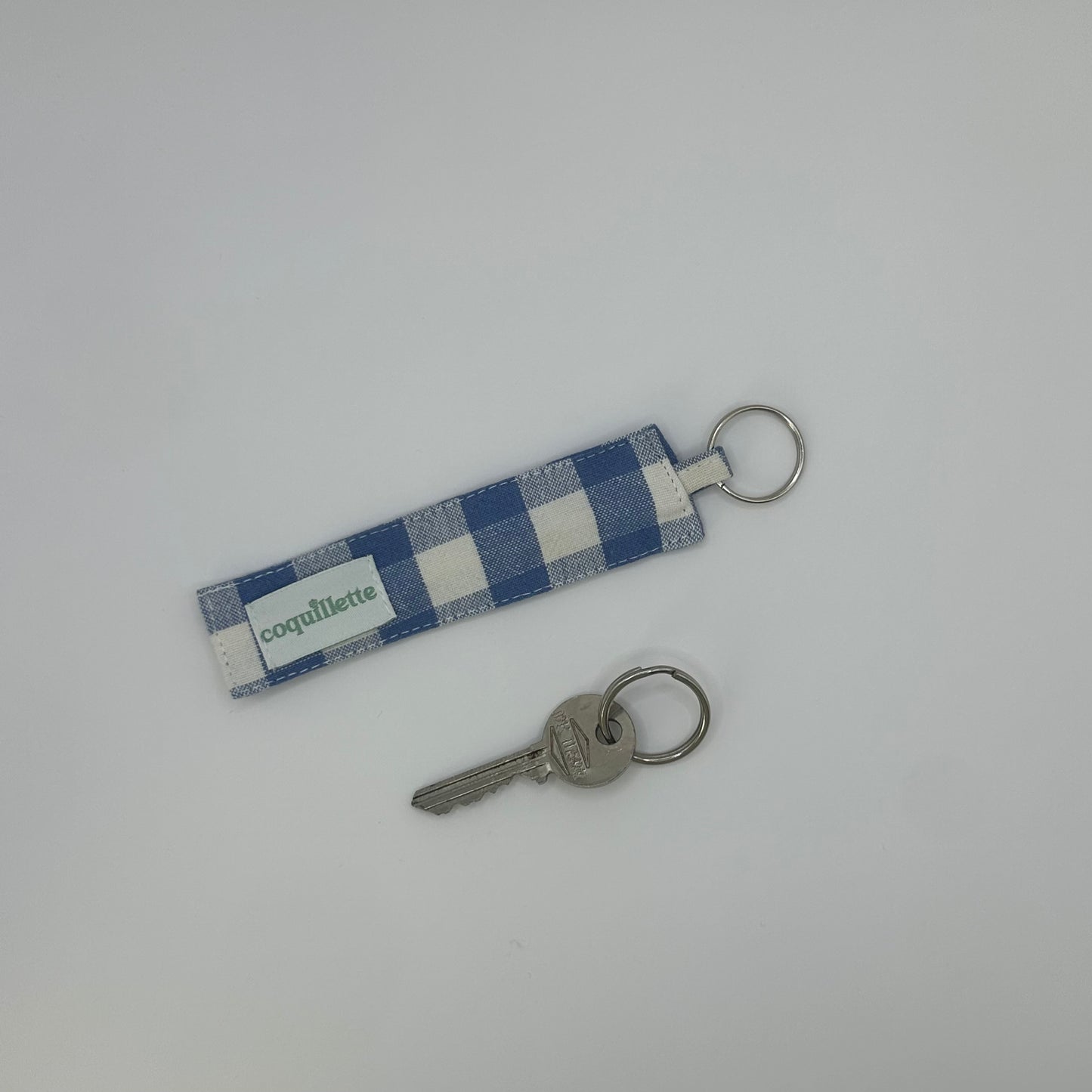 Porte Clé Carreaux Bleu