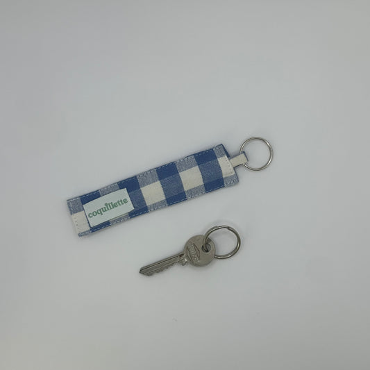Porte Clé Carreaux Bleu