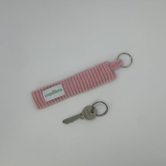Porte Clé Côtelé Rose