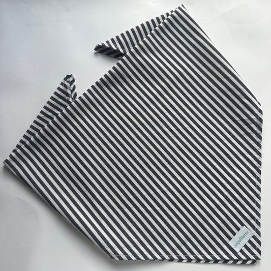 Grand Foulard Rayures Bleu