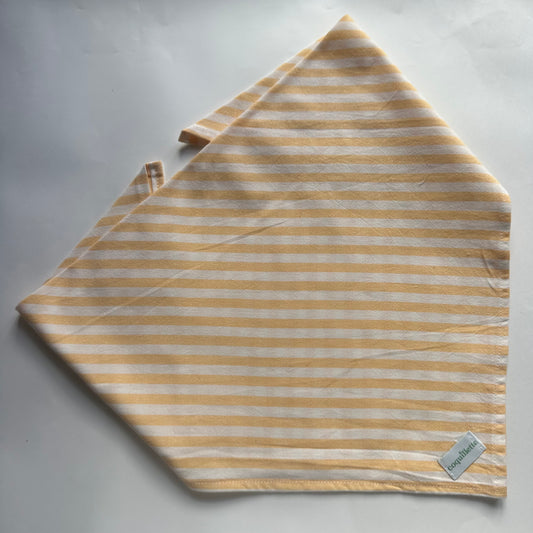 Grand Foulard Rayure Jaune