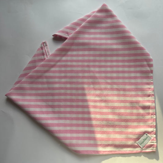 Grand Foulard Rayure Rose