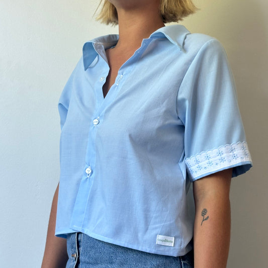 Chemise Uni Bleu