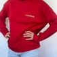 Sweat Capuche Rouge T38