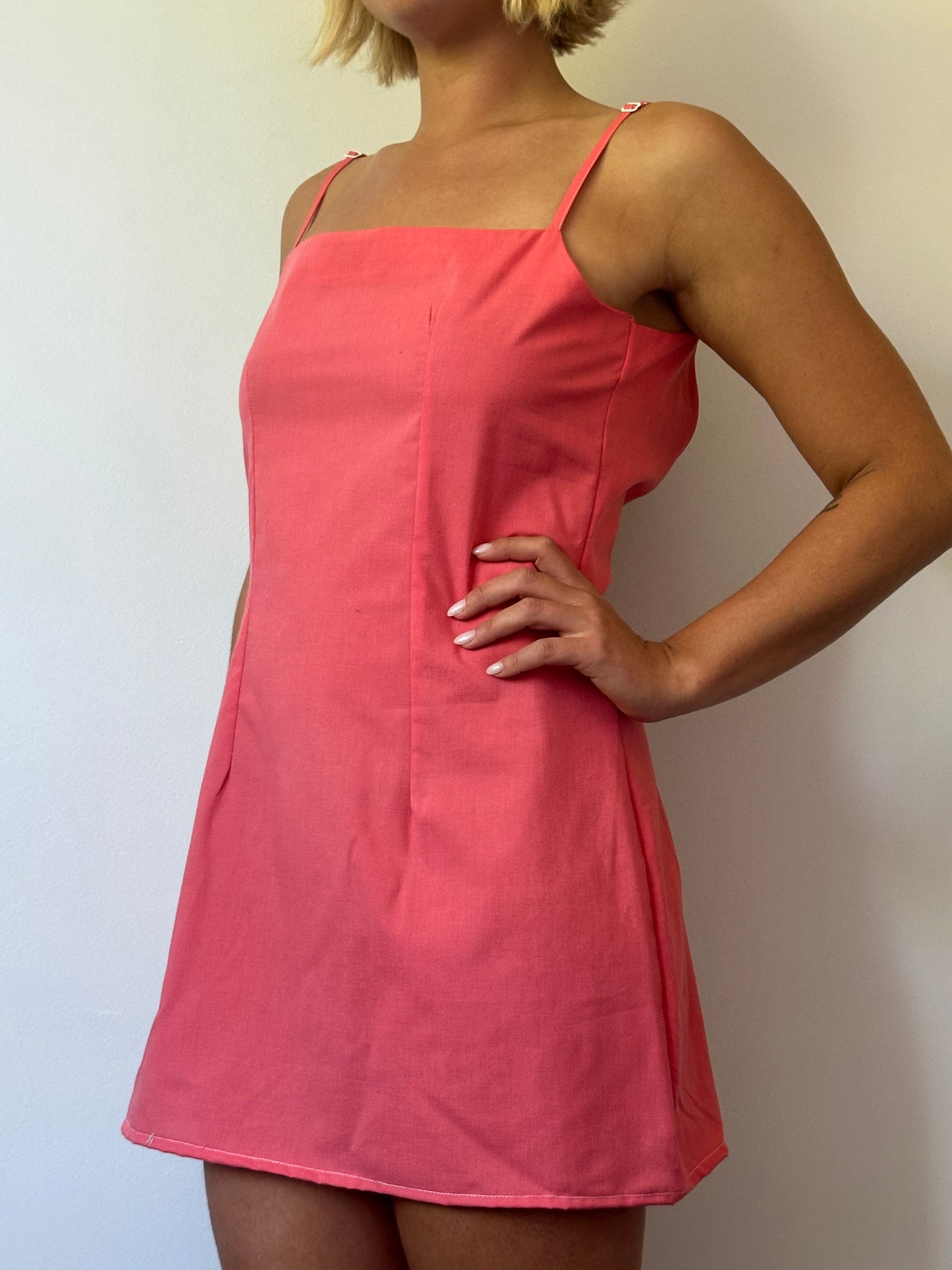 Robe Uni Rouge Corail