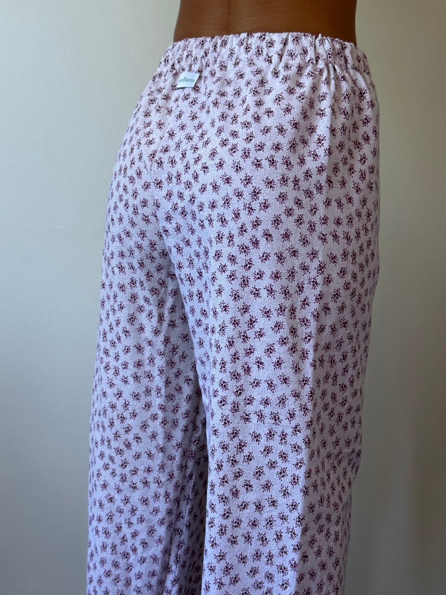 Pantalon Fleurs Violette