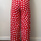 Pantalon Rouge à Pois