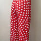 Pantalon Rouge à Pois