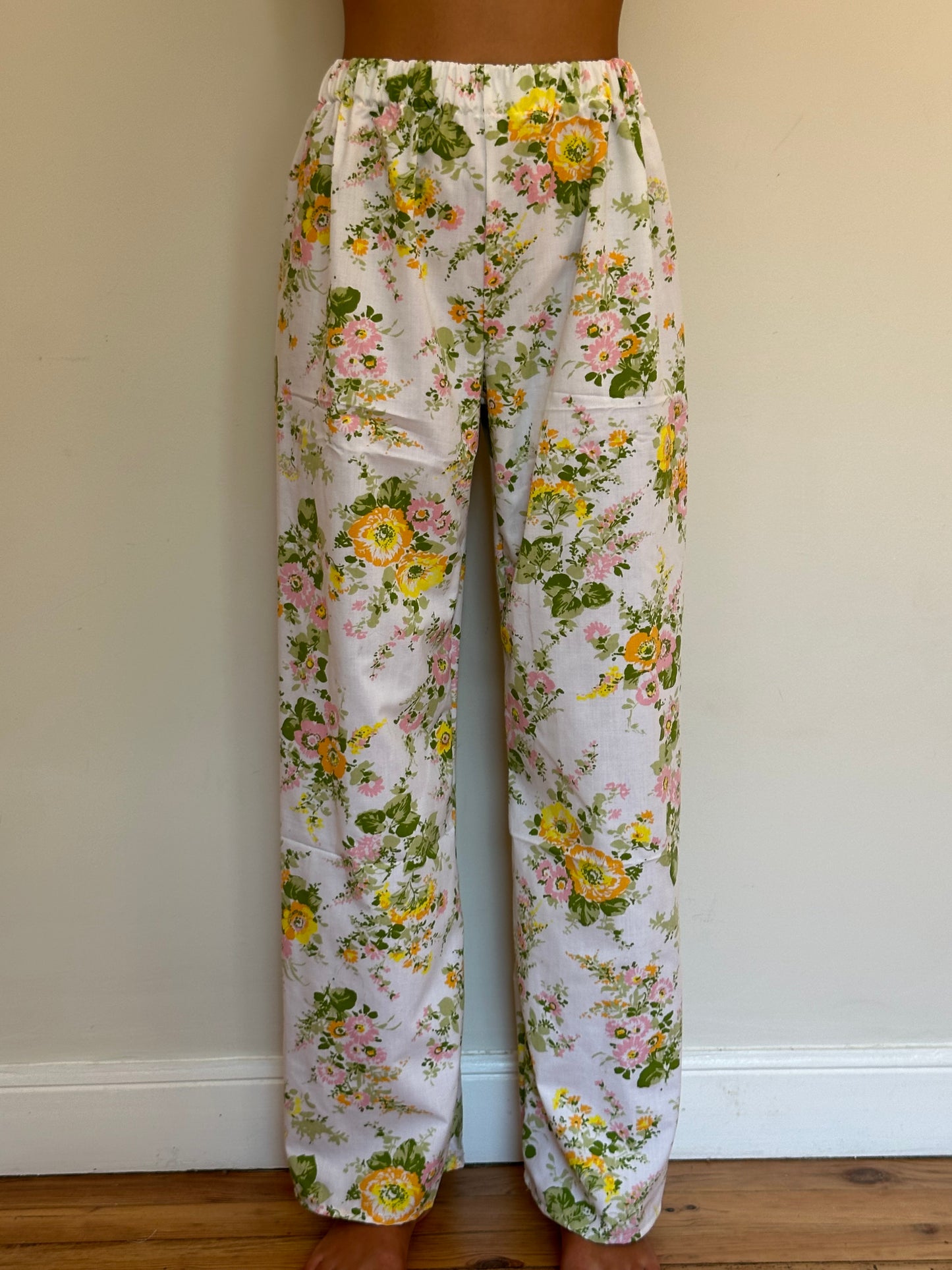 Pantalon Fleurs Vert