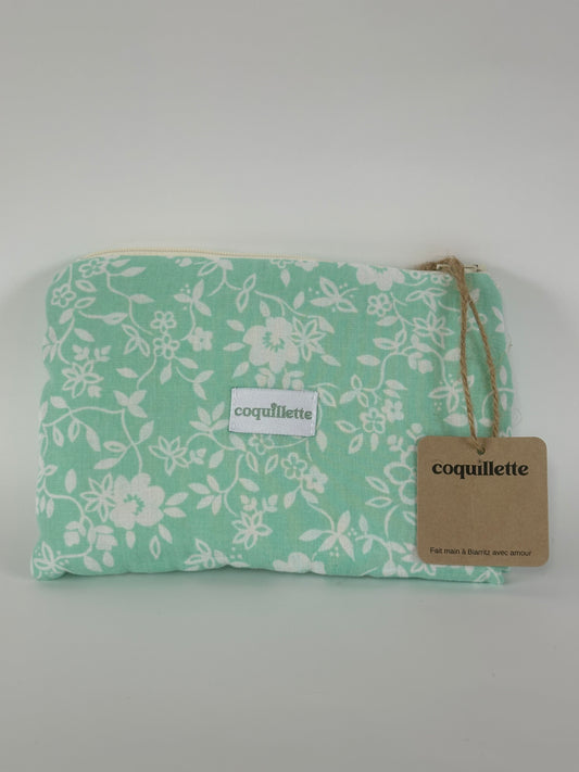 Pochette Menthe Fleurs