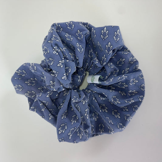 Grand Chouchou Bleu Fleurs