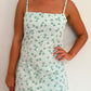 Robe Fleurs Vert