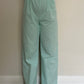 Pantalon Uni Bleu Turquoise