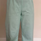 Pantalon Uni Bleu Turquoise