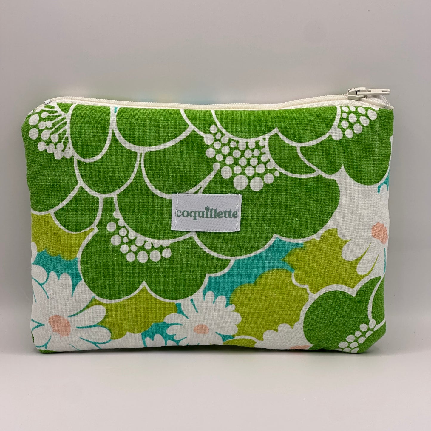 Pochette Fleurs Vert