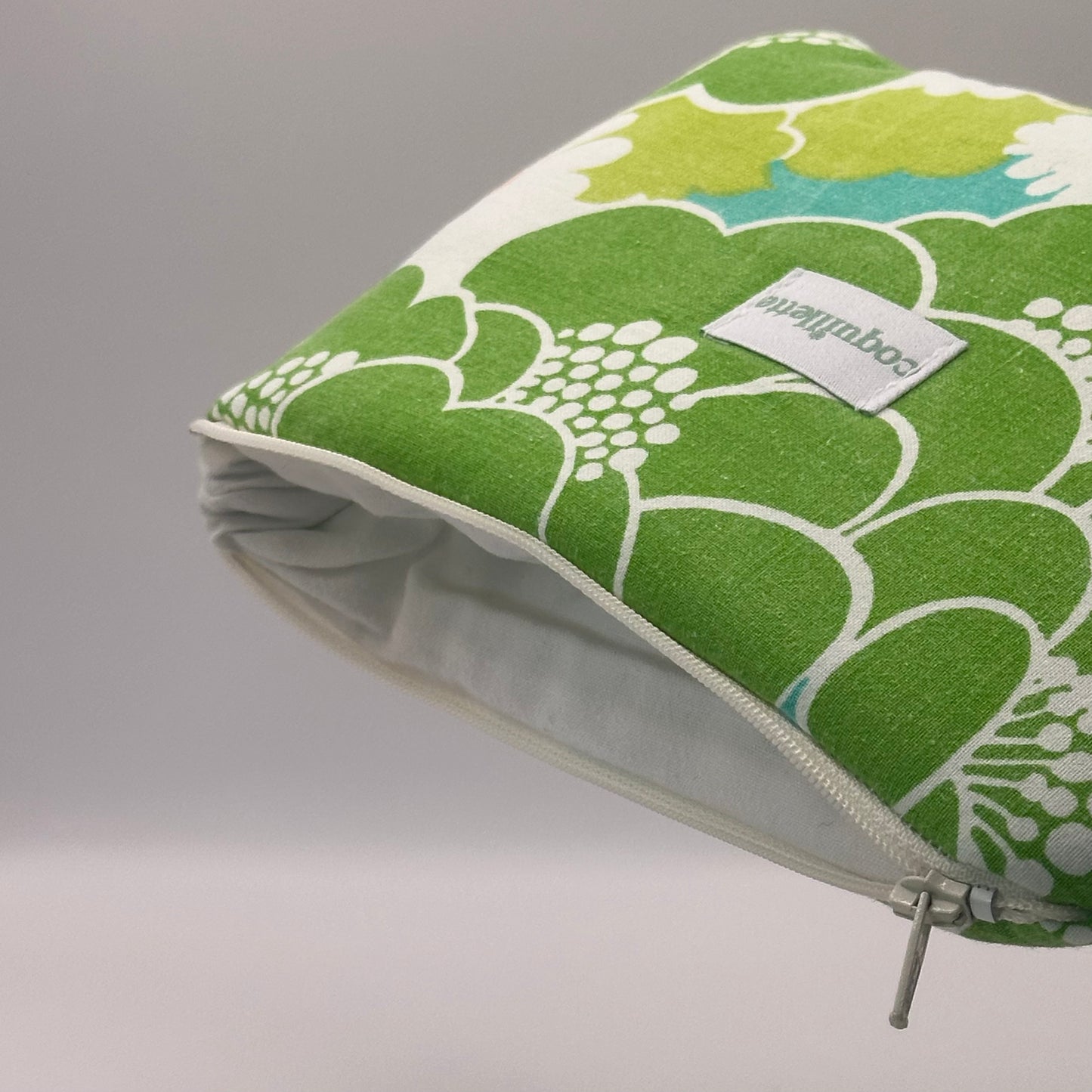 Pochette Fleurs Vert