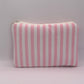 Pochette Rayée Rose