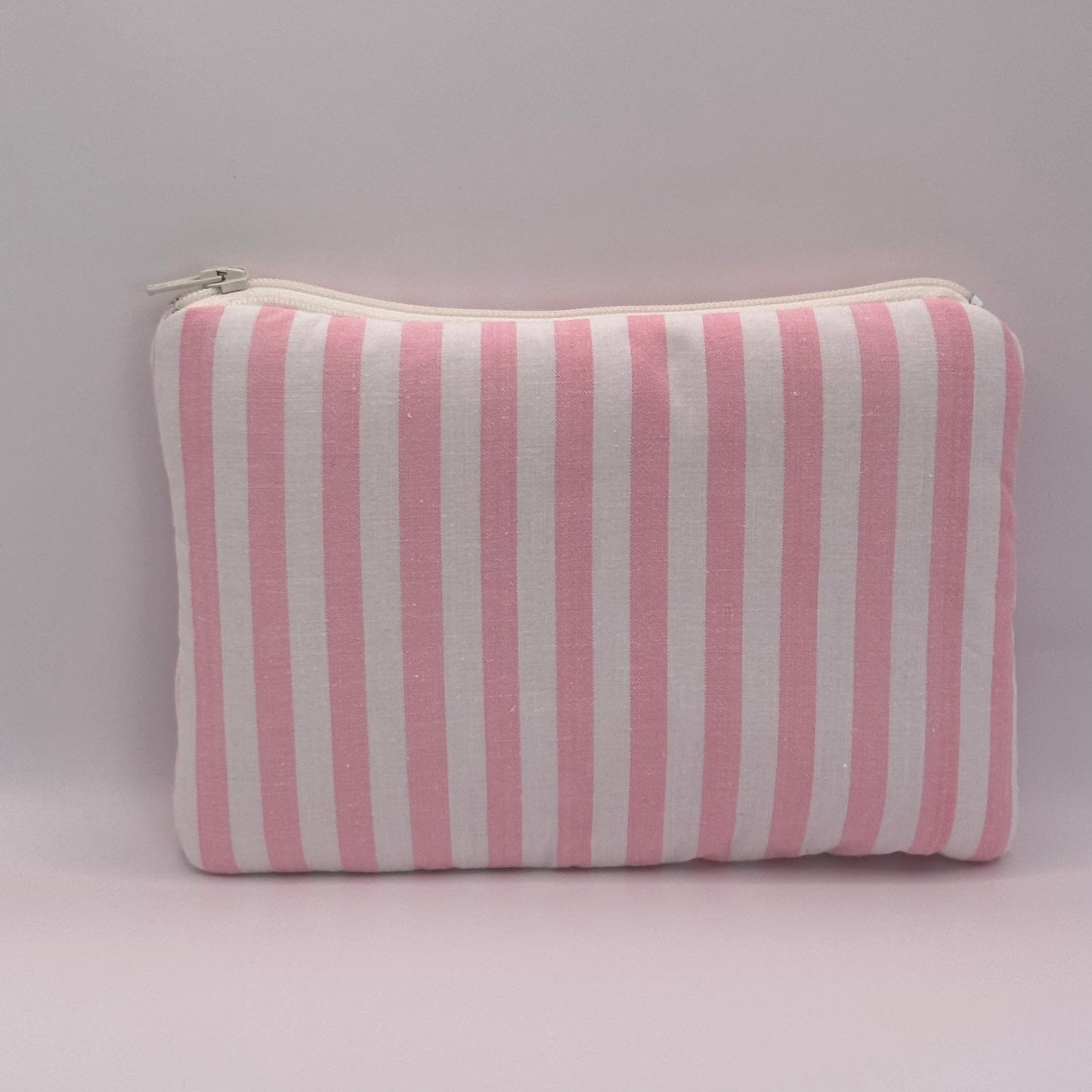 Pochette Rayée Rose