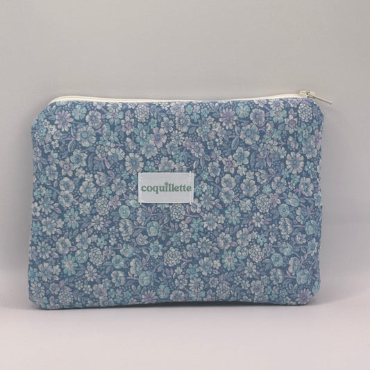 Pochette Fleurs Bleu