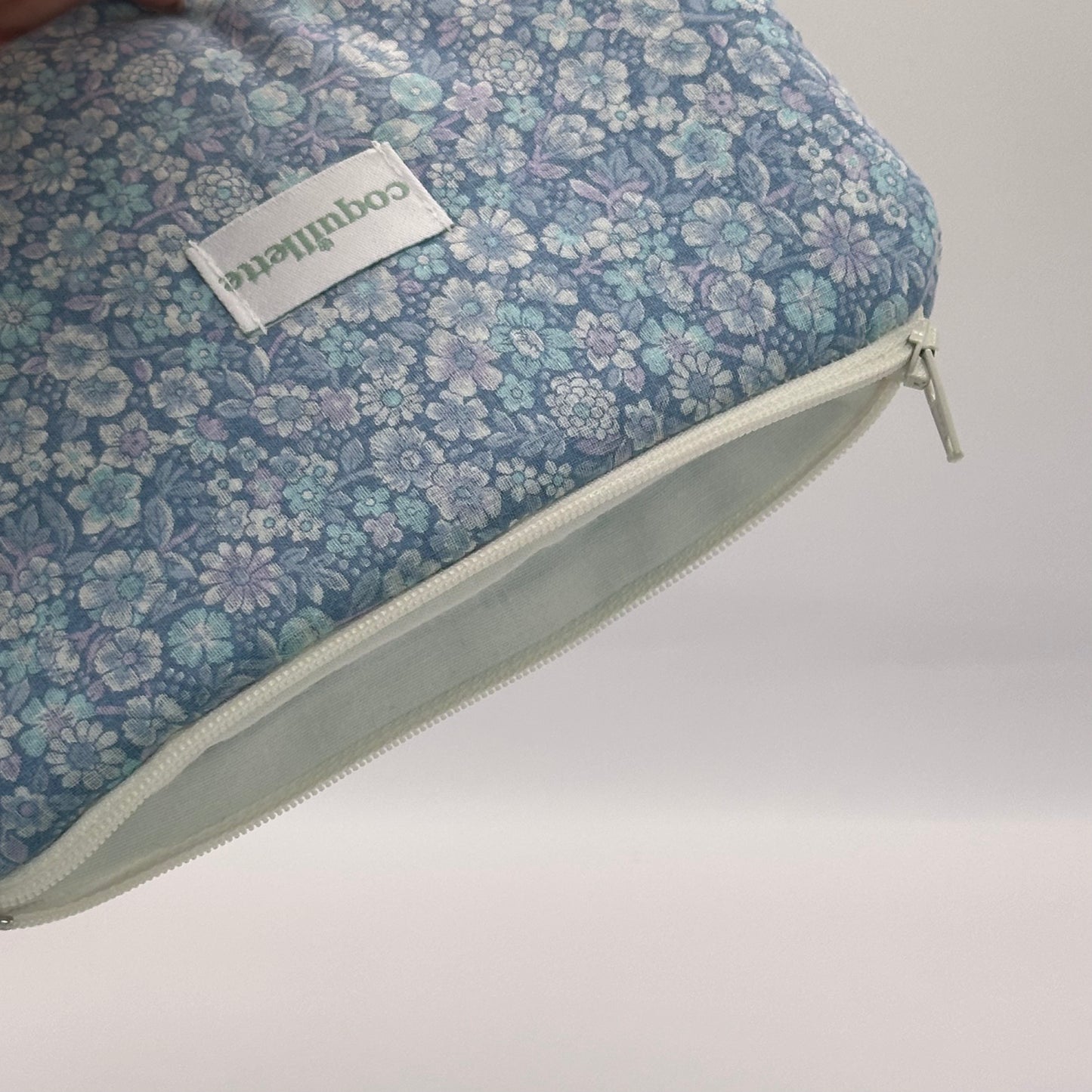 Pochette Fleurs Bleu