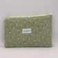 Pochette Vert Fleurs