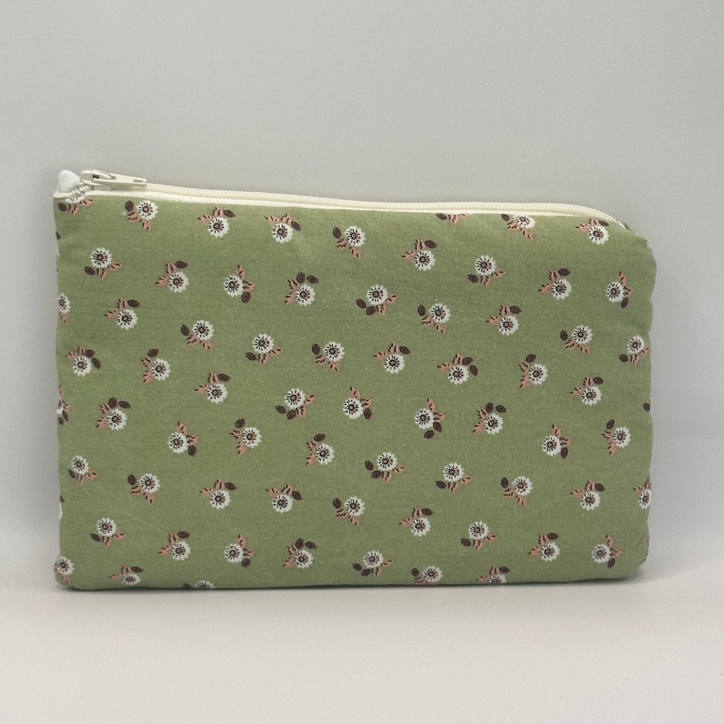 Pochette Vert Fleurs
