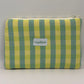 Pochette Vichy Jaune et vert d'eau