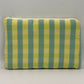 Pochette Vichy Jaune et vert d'eau