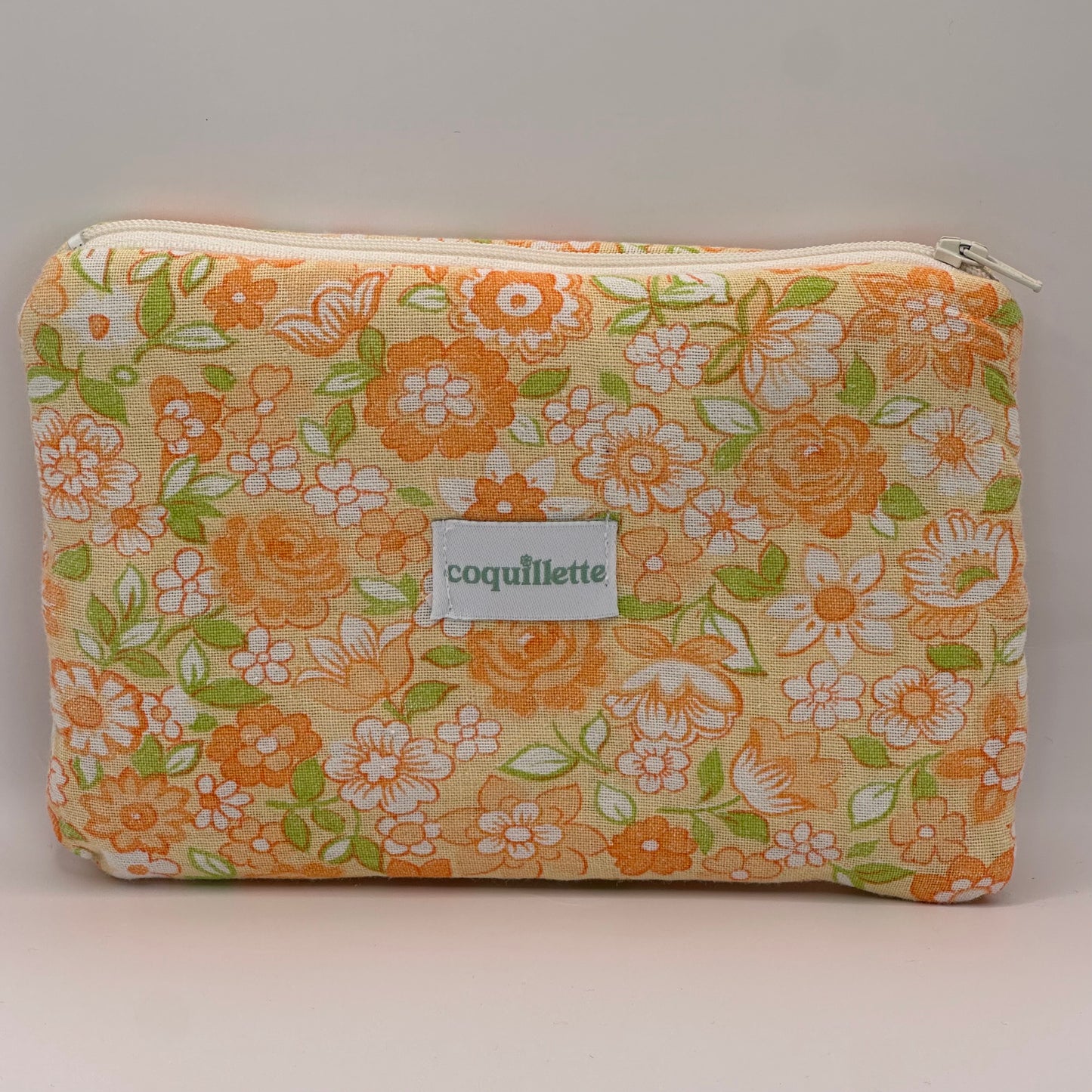 Pochette Orange Fleurs